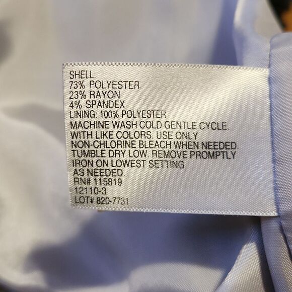 Worthington Light Gray Skirt Women's Size 16 Polyester Rayon Spandex - Picture 4 of 4